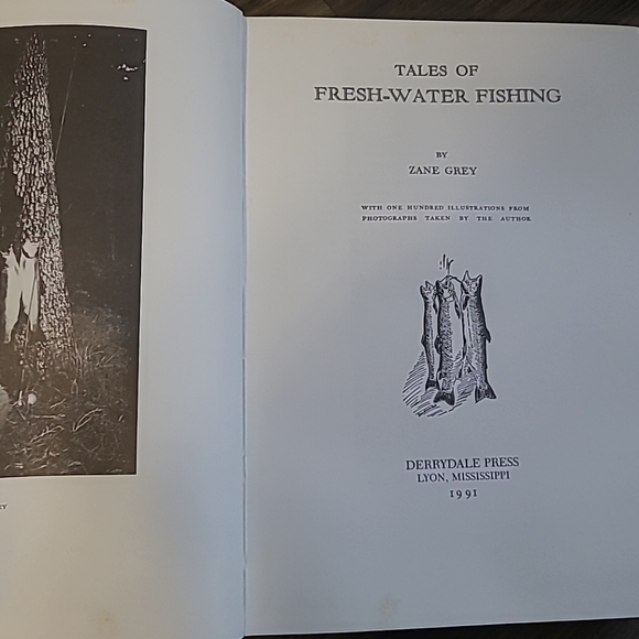 Tales Of Fresh Water Fishing By ZANE GREY 1991 SIGNED LIMITED EDITION Book - Picture 5 of 7